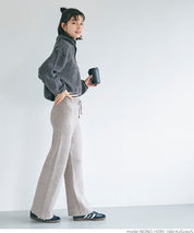 Brushed lining knit pants