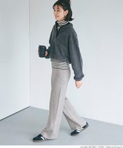 Brushed lining knit pants