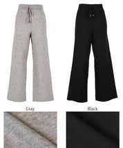Brushed lining knit pants
