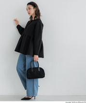 日系金釦娃娃針織長袖上衣