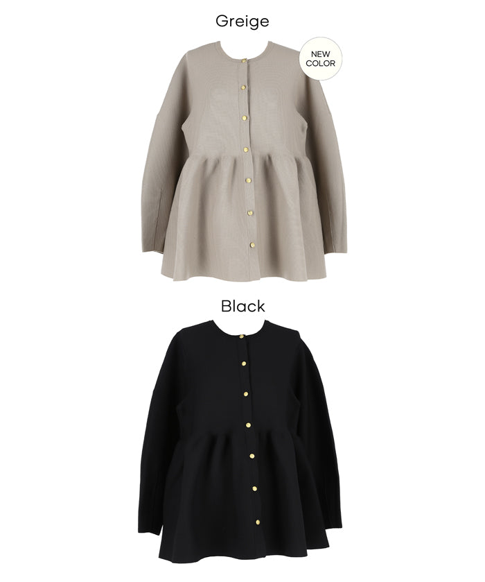 日系金釦娃娃針織長袖上衣