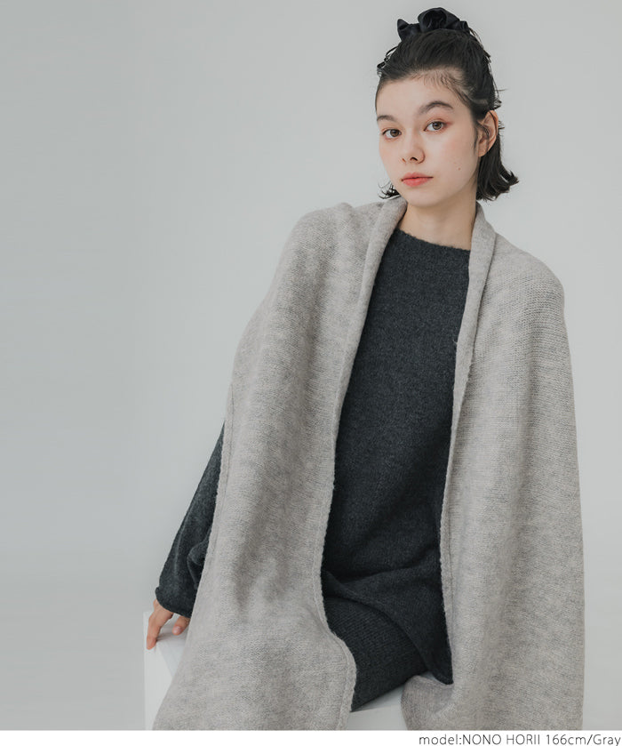 Yak-style knit scarf