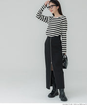 Cropped striped top