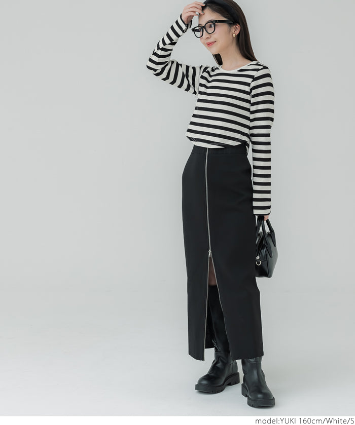 Cropped striped top
