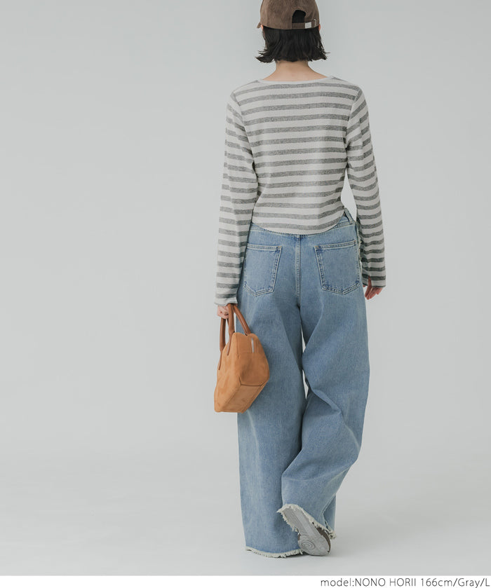 Cropped striped top