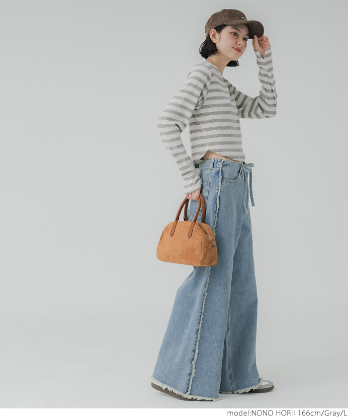 Cropped striped top
