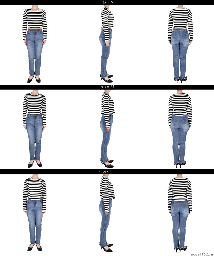 Cropped striped top