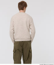 男裝純色絨感圓領長袖毛衣 男女通用