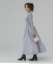 Knit docking balloon dress