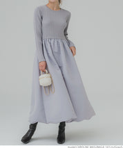 Knit docking balloon dress