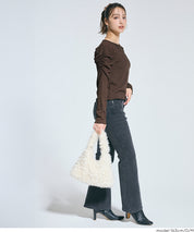 楊柳質感面料公主長袖襯衫