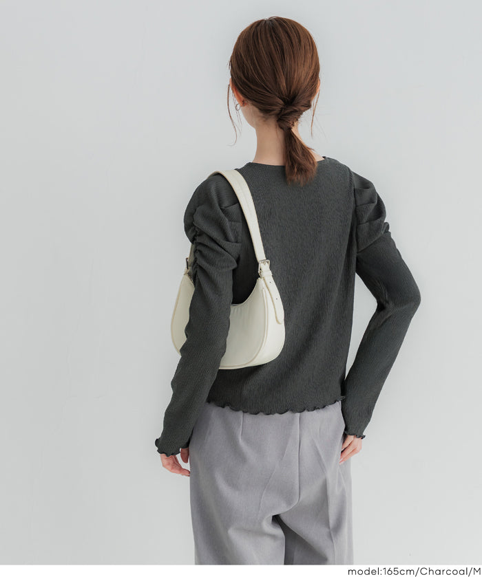 楊柳質感面料公主長袖襯衫