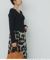 Front slit knit top