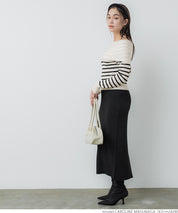 Off-shoulder knit top