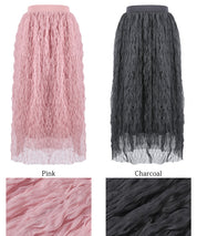 Wave tulle skirt