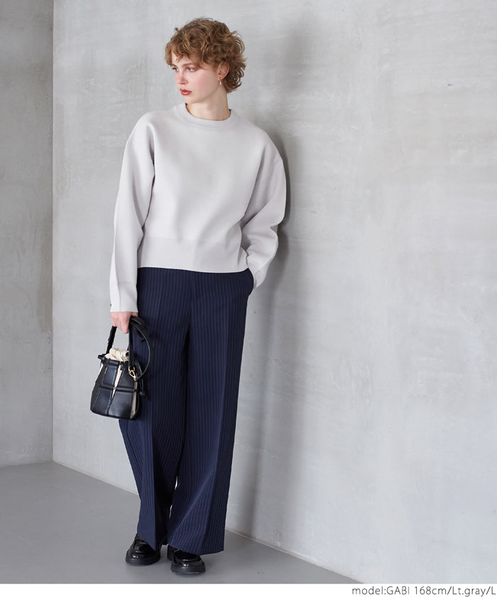 Cropped spongy knit
