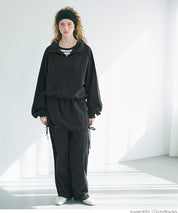 Sporty style stand collar nylon long sleeves 