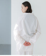 Sporty style stand collar nylon long sleeves 