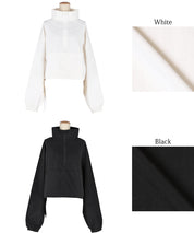 Sporty style stand collar nylon long sleeves 