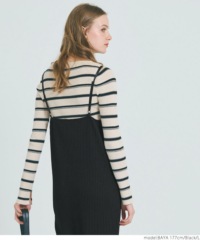 Casual Elastic Thread Spaghetti Strap Dress 