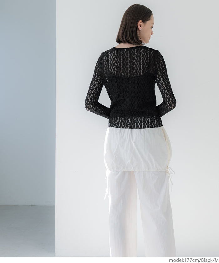 ✧✧ 中生地、裏地のご案内 ✧✧ 　〜Lace msku・msku cover〜 Japanese style lace see-through inner top – comcoca-Hong Kong