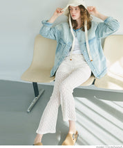 Japanese style lace see-through trousers 