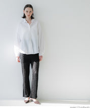 Japanese style lace see-through trousers 