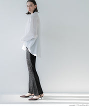 Japanese style lace see-through trousers 