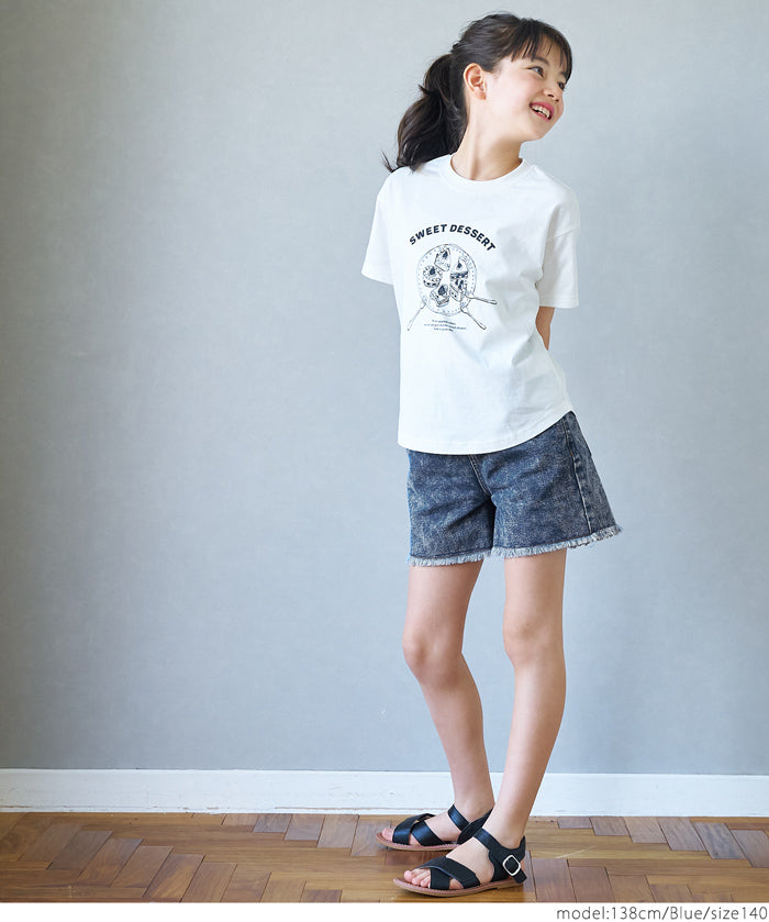 Kids Retro Denim Shorts