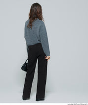 【Daily Warm】磨毛保暖百褶休閒長褲