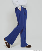 【Daily Warm】磨毛保暖百褶休閒長褲