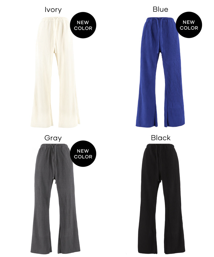 【Daily Warm】磨毛保暖百褶休閒長褲