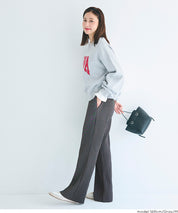 【Daily Warm】磨毛保暖百褶休閒長褲