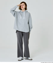 【Daily Warm】磨毛保暖百褶休閒長褲