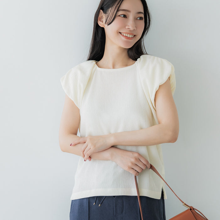 楊柳面料日系泡泡袖背心
