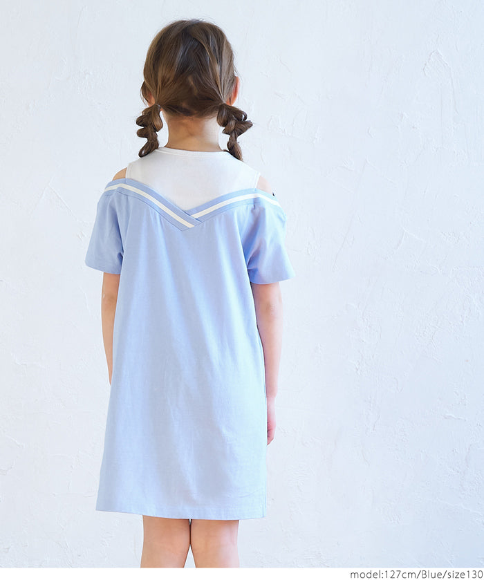 Kids Cheerleading Short Sleeve Dress