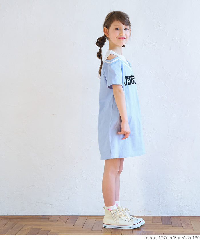 Kids Cheerleading Short Sleeve Dress