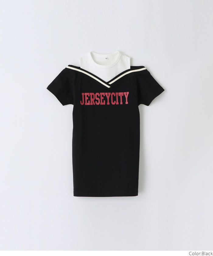 Kids Cheerleading Short Sleeve Dress
