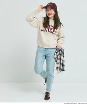 英字LOGO圓領長袖毛衣 親子裝