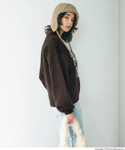 英字LOGO圓領長袖毛衣 親子裝