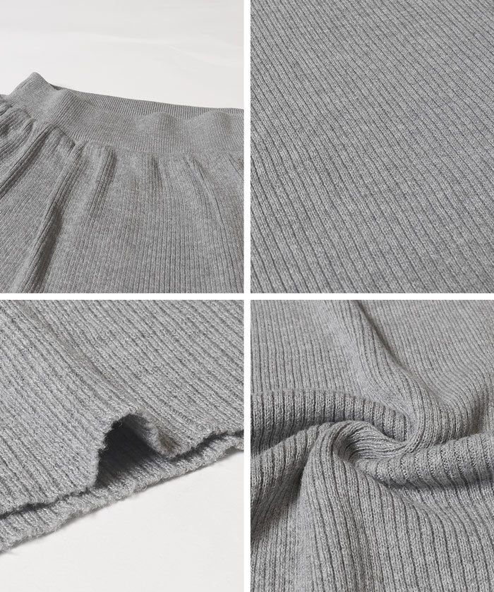 ［特價$219→$168］柔軟細螺紋針織半裙