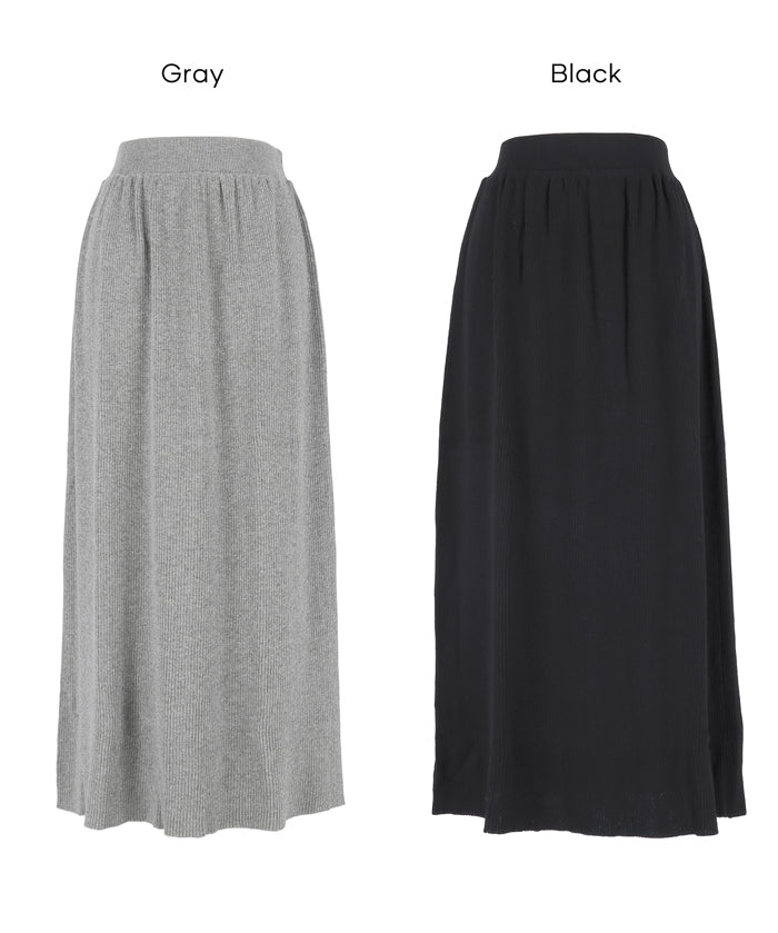 ［特價$219→$168］柔軟細螺紋針織半裙