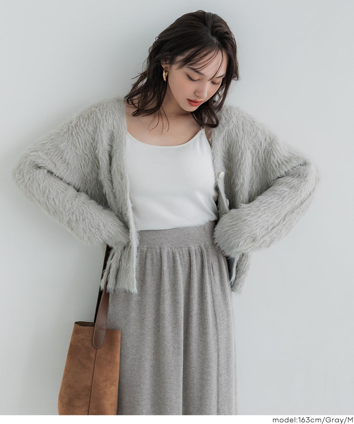 ［特價$219→$168］柔軟細螺紋針織半裙