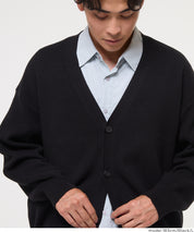 男裝日系V領針織外套 開衫