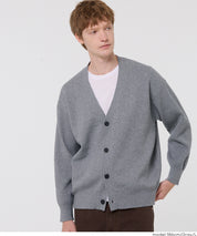 男裝日系V領針織外套 開衫