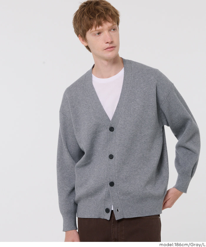 男裝日系V領針織外套 開衫