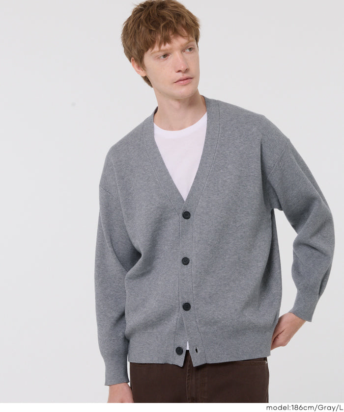 男裝日系V領針織外套 開衫