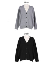 男裝日系V領針織外套 開衫