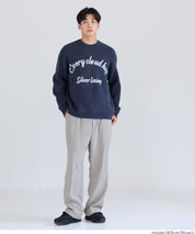 男裝馬海毛風格LOGO針織毛衣