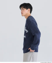 男裝馬海毛風格LOGO針織毛衣